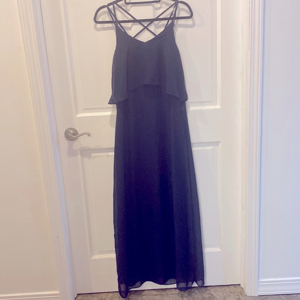 Special Occasion Wedding Prom Navy Blue Dress